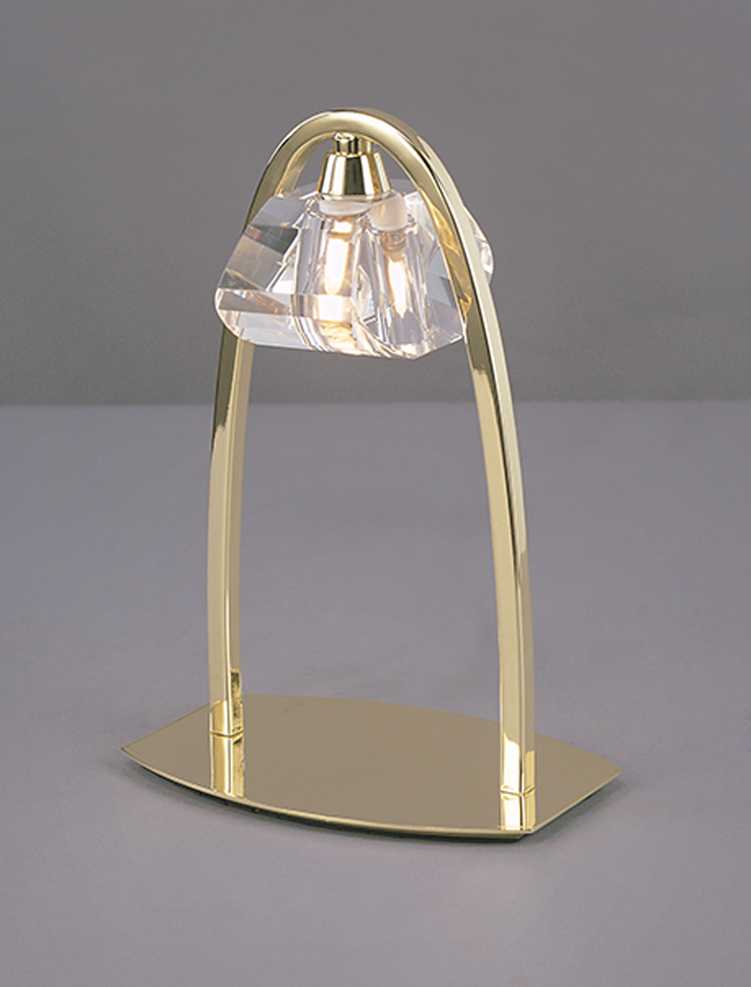 M0425PB  Alfa PB Crystal 24cm 1 Light Table Lamp